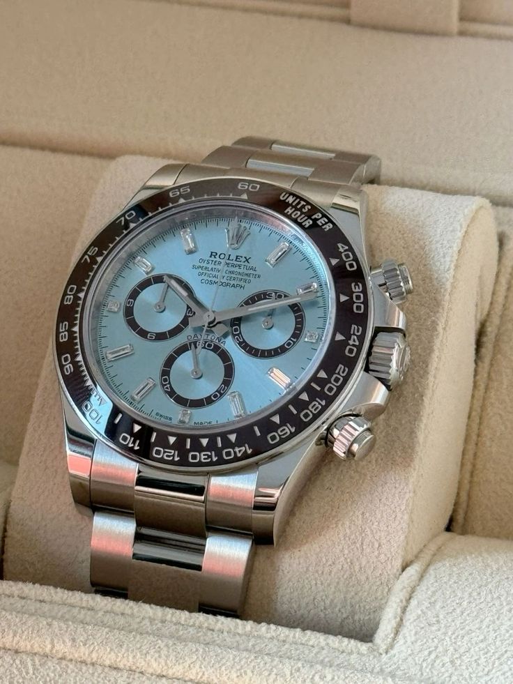 Rolex Daytona Platine / Bleu