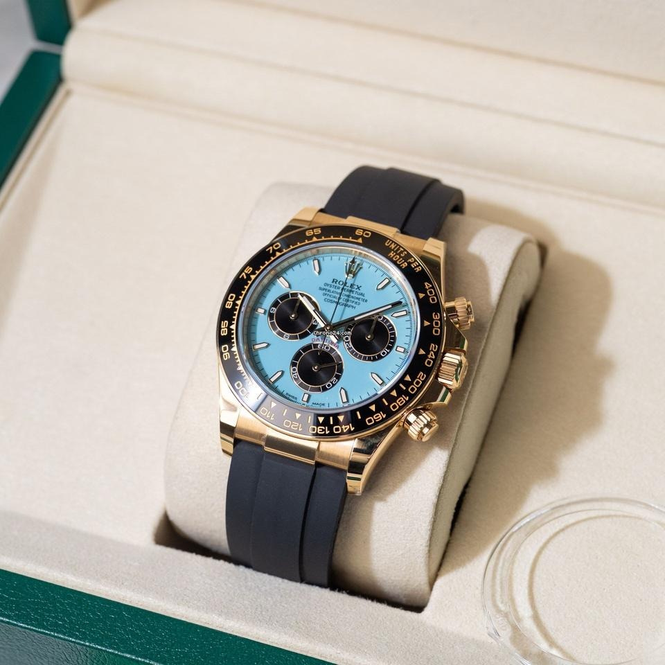 Rolex Daytona / Or Bleu-Turquoise