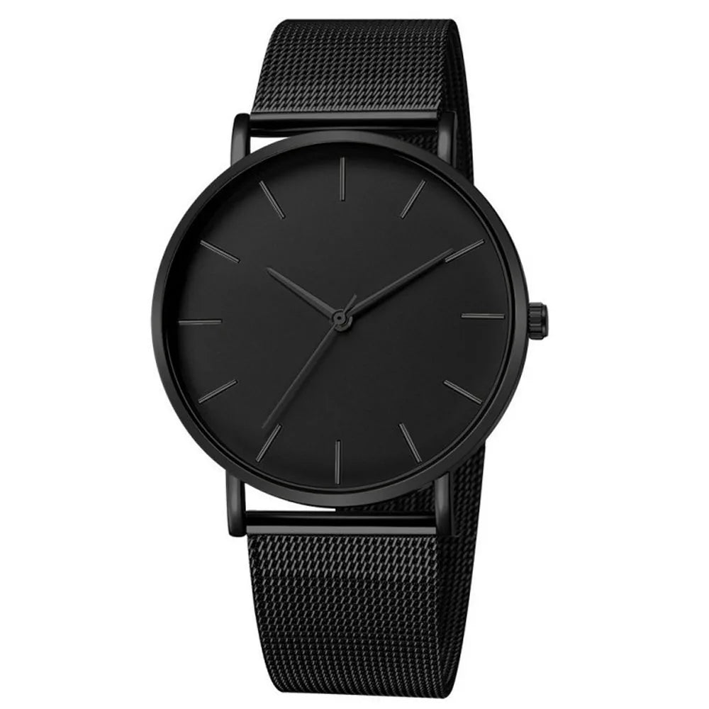 Minimaliste Tout Noir - Série de Montres