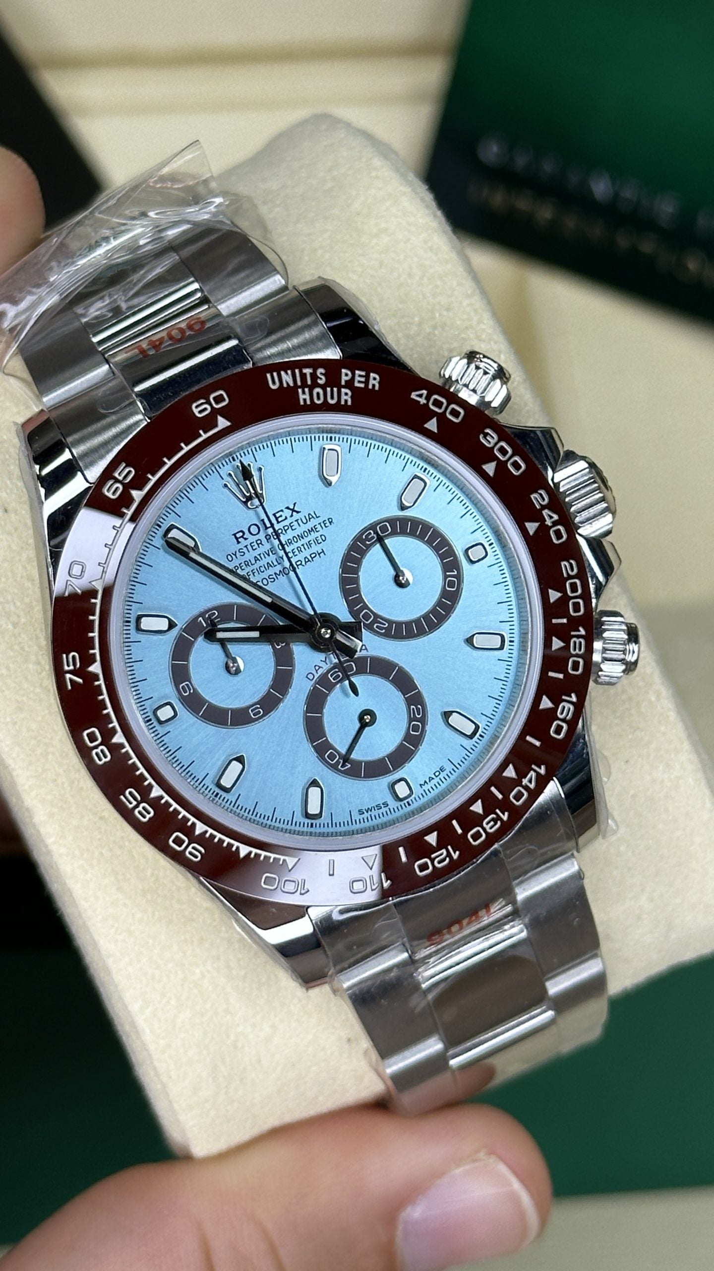 Rolex Daytona Platine / Bleu