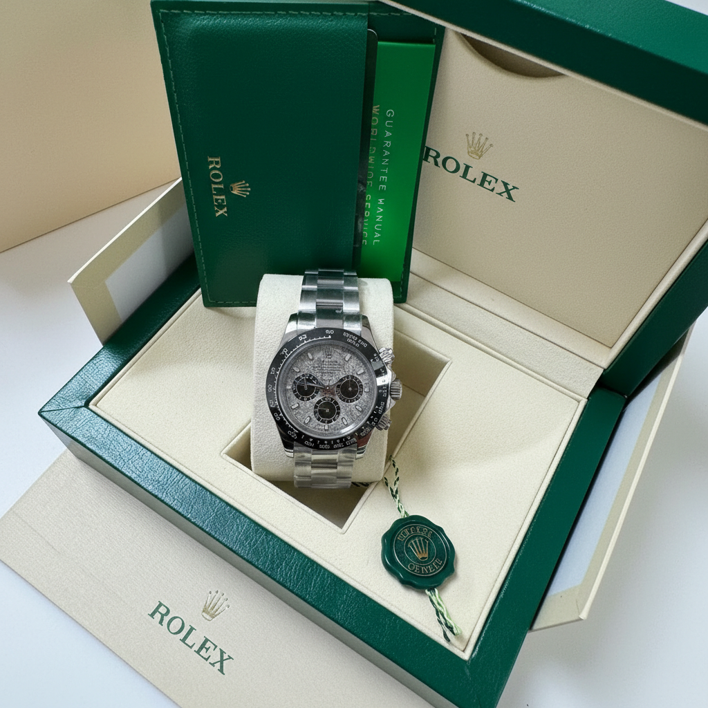 Rolex Daytona / Météorite Argentée