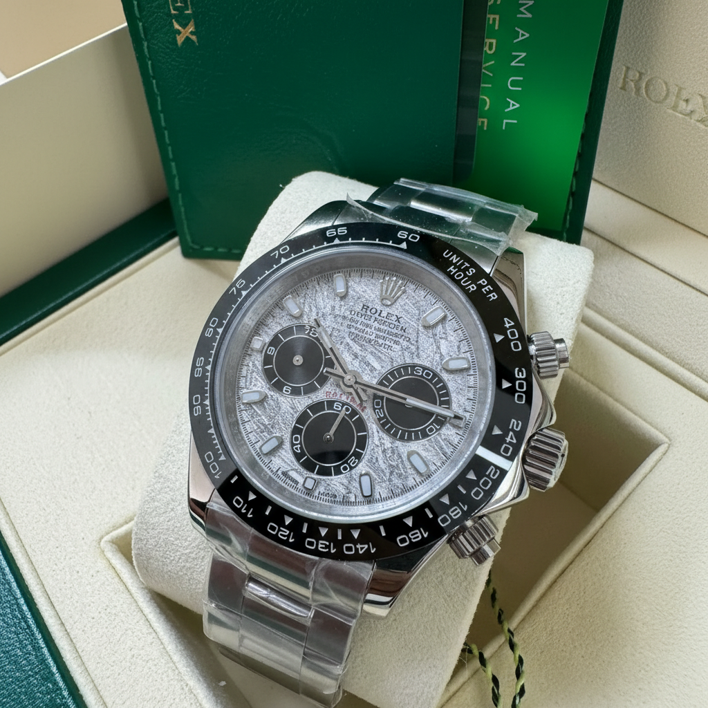 Rolex Daytona / Météorite Argentée
