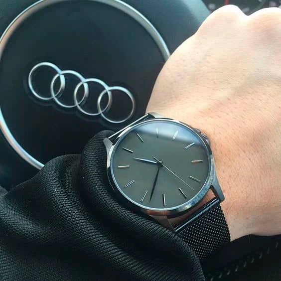 Minimaliste Tout Noir - Série de Montres