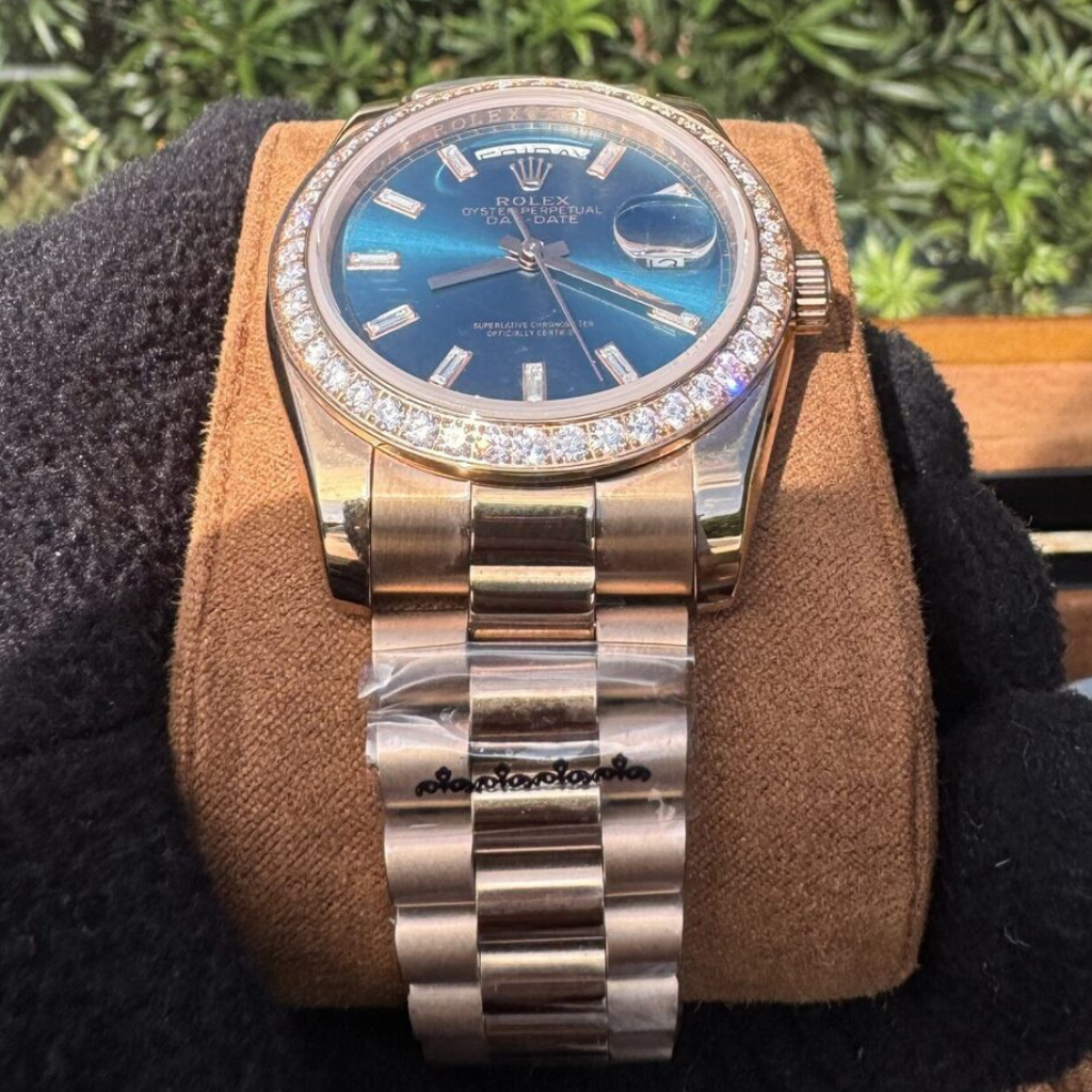 Rolex Day-Date 38mm Watch - Steel Bracelet