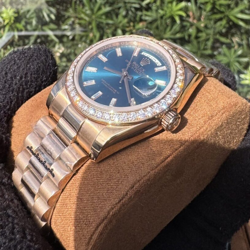 Rolex Day-Date 38mm Watch - Steel Bracelet