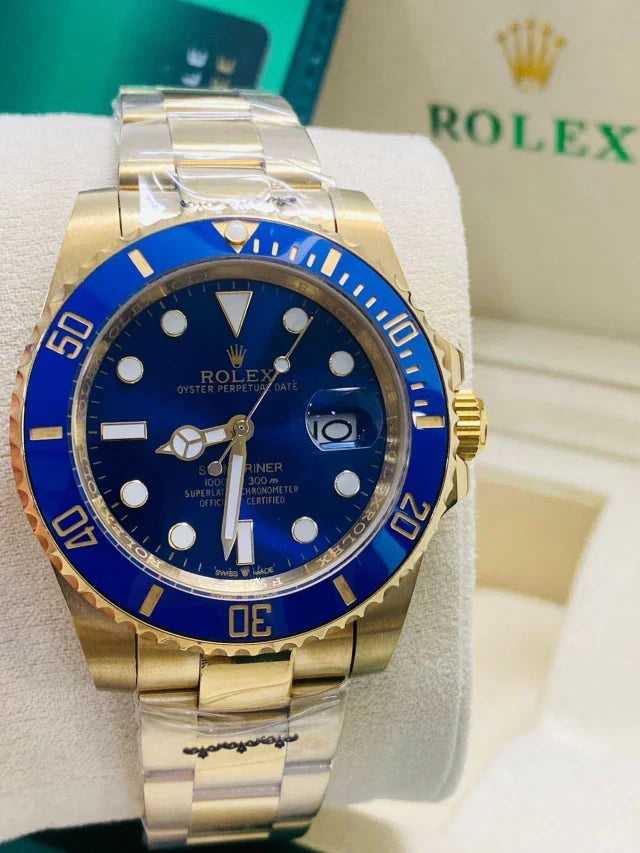 Rolex Submariner Jubilee Gold / Blau