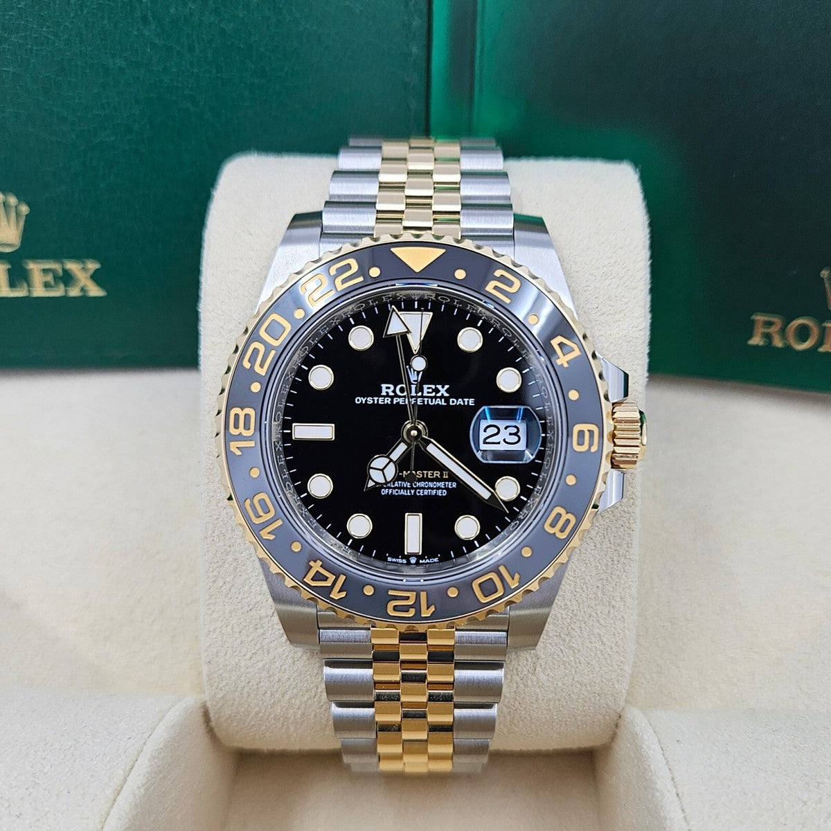 Rolex GMT-Master II Jubilee Silber / Gold
